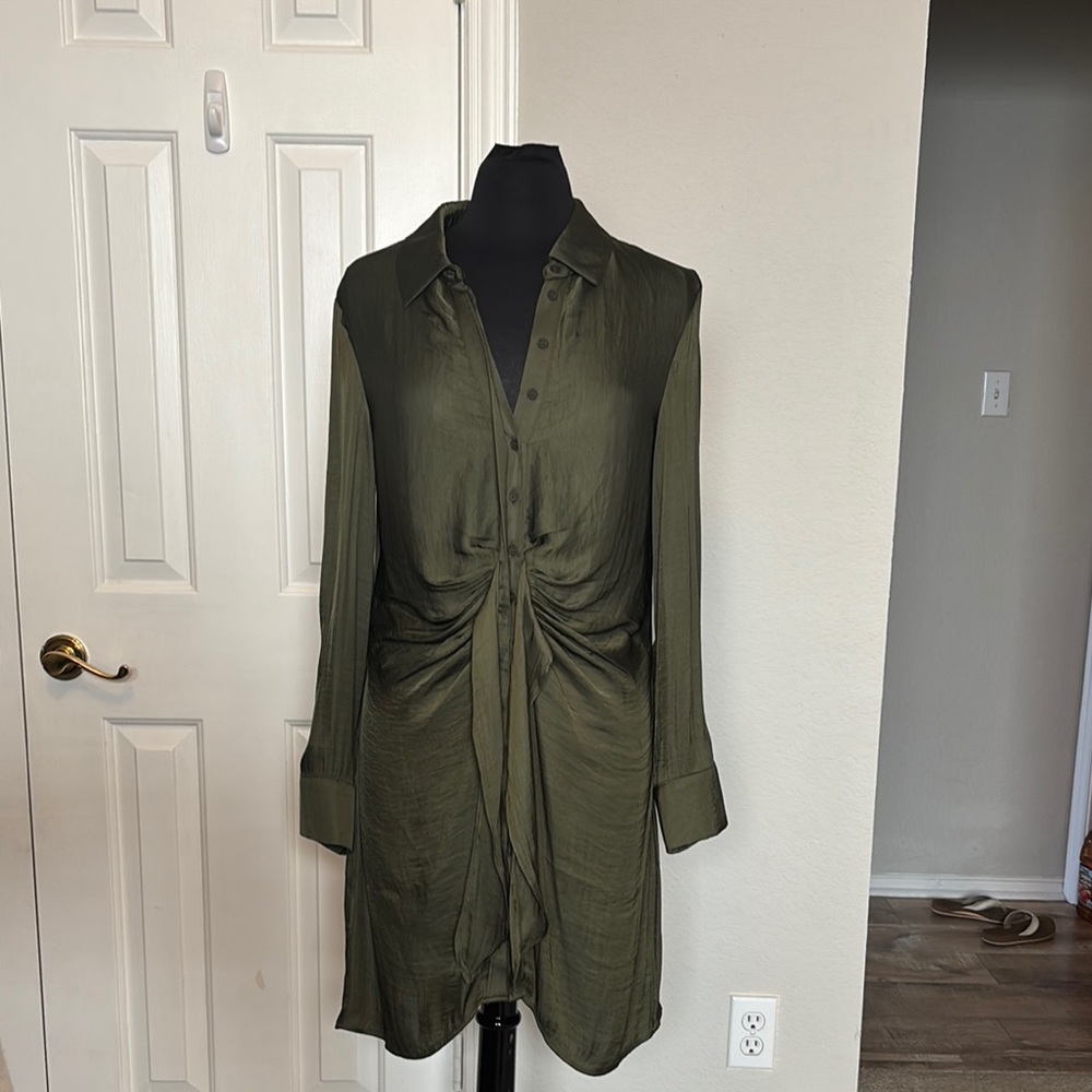 Steve Madden Olive Long Sleeve Dress